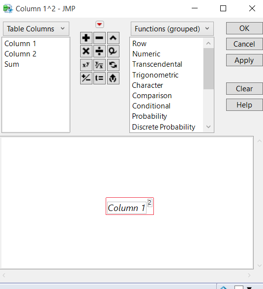 Solved: Can you "do math" in a data table? - JMP User Community