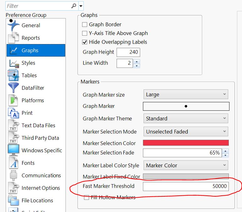 Solved Graph Builder does not update changes in size marker or new