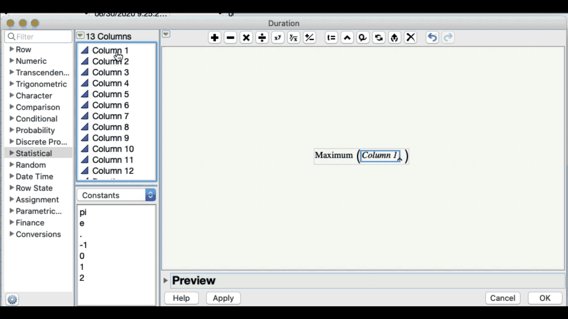 find duration from a table of dates - JMP User Community