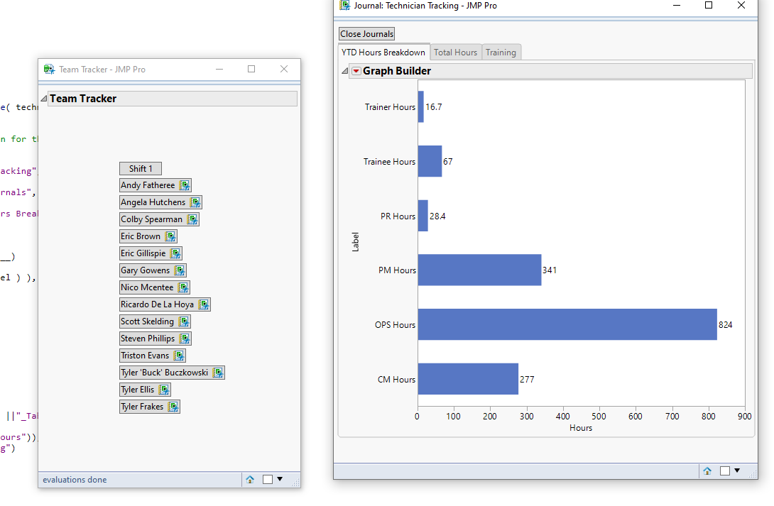 Need help with for loop and assigning journals via button boxes - JMP ...