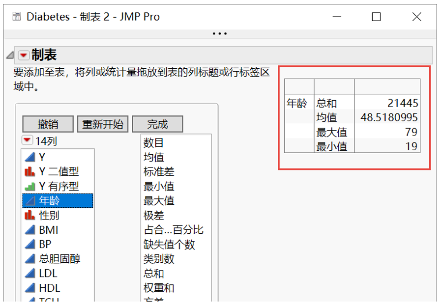 图6 连续变量制表展示的统计量.png 图6 连续变量制表展示的统计量.png