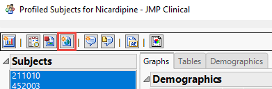 The Create Live Report button can also be found on the Patient Profiler toolbar.