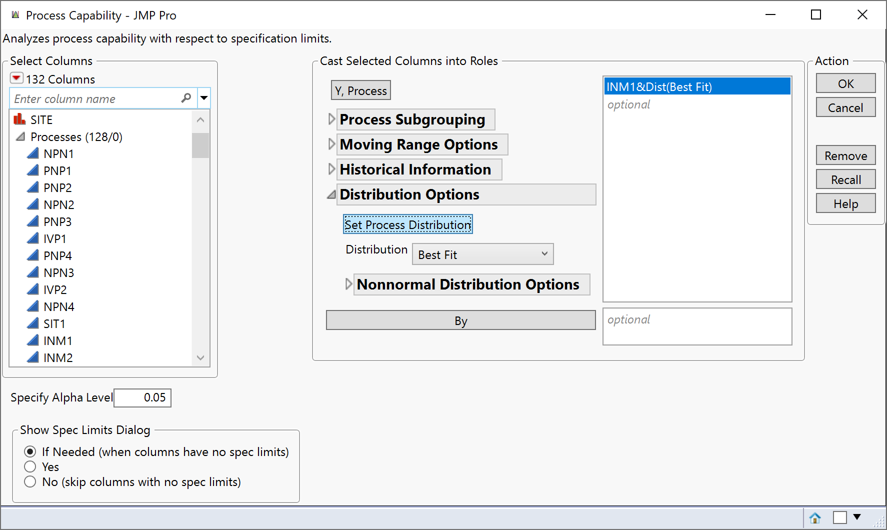 Solved: Process capability platform is missinging function of analyzing ...