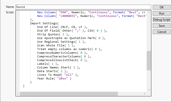 Solved import csv with two rows as header JMP User Community