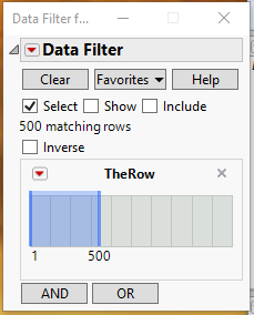 Select large number of rows JMP User Community