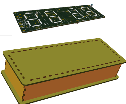 Output from Kicad's 3D viewer above the JMP output