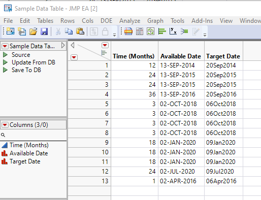 Solved Adding X Number Of Days To A Character Date Column Dd Mon Yyyy Jmp User Community