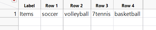 Solved: Transpose column, make transposed rows headers in JMP12 - JMP ...