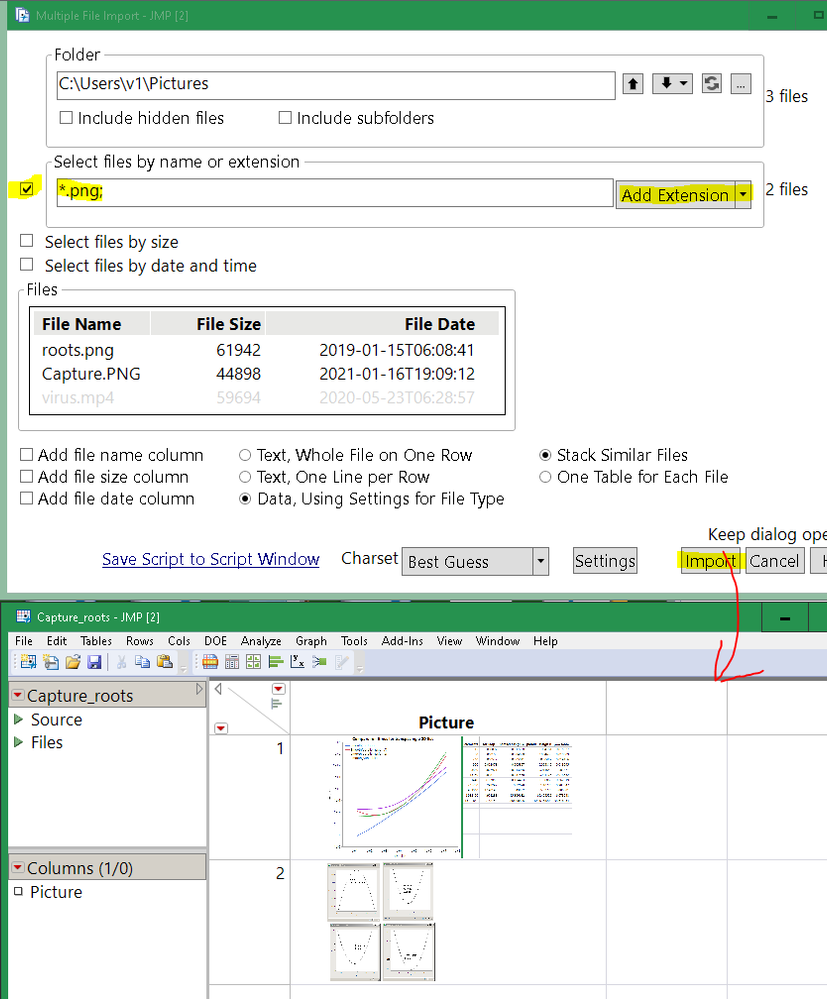 File->MultipleFileImport