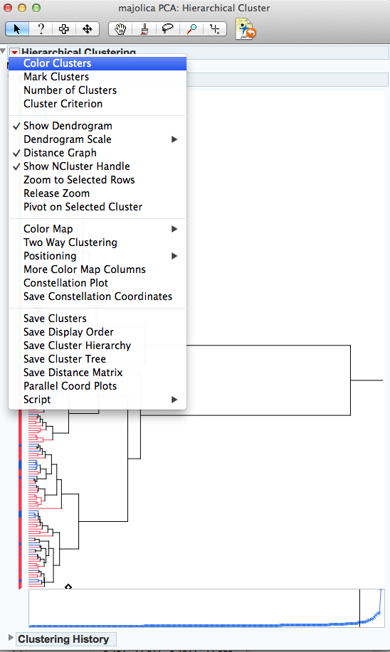 How to mark same cluster groups on a PCA scoreplot - JMP User Community