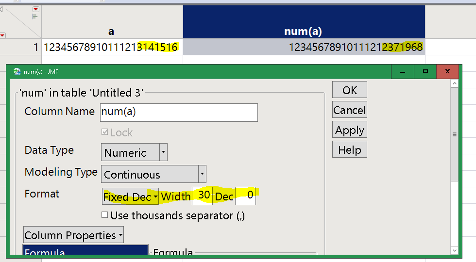 You can show more digits, up to around 30, I think, which is only useful for aligning columns. There is NO actual data there, it is meaningless.