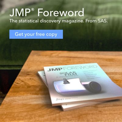 Visit jmp.com/foreword to read the magazine.