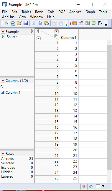 Solved Add Rows question JMP User Community