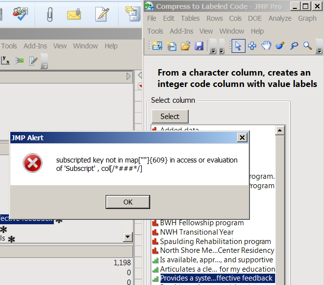Compress to Labeled Code - JMP User Community