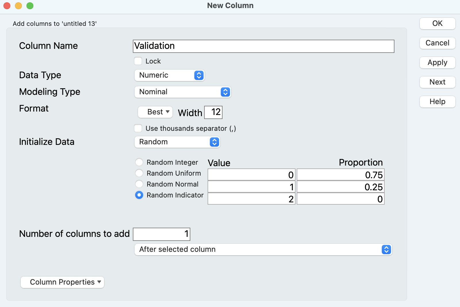 How To Make A Validation Column In Regular Jmp Using Jsl Jmp User Community 1712