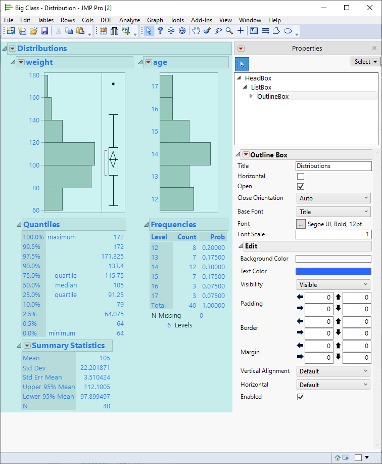 How do I change the color of platform headings/titles? - JMP User Community