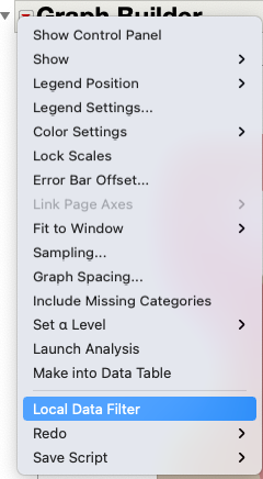 JMP Local Data Filter