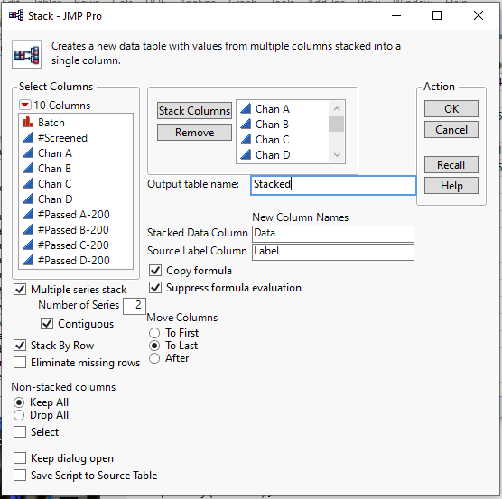 Solved: JSL - table transformation - JMP User Community