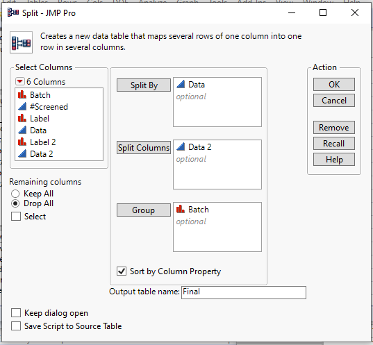 Solved: JSL - table transformation - JMP User Community