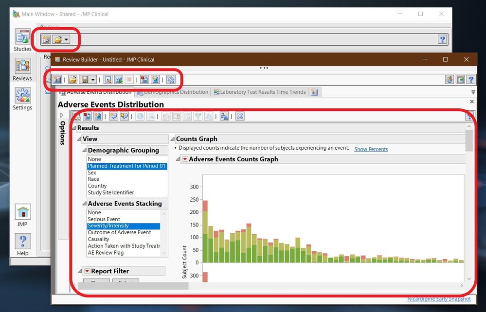 Review/Review Builder Functions that Related to JMPClinicalReviewAPI