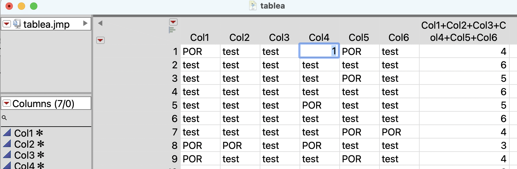 Counting values in each row - JMP User Community