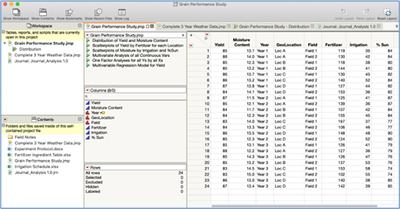 Figure 3A JMP: Project File