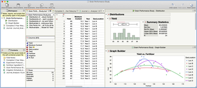 Figure 3B JMP: Project File