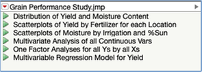 Figure 31B JMP: Saved Scripts