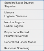 Figure 38 JMP and JMP Pro: Fit Model – Personalities