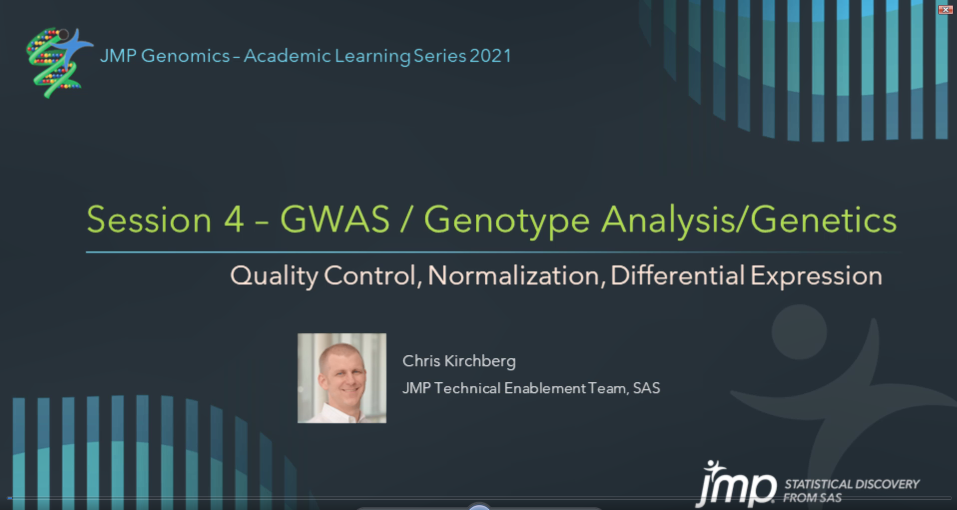JMP Genomics - Academic Learning Series 2021 Part 4 (GWS, Genotype ...