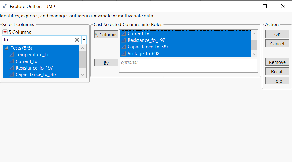 Solved Searching Column name JMP User Community