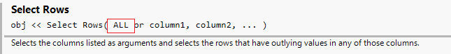 Solved: Select All Rows doesn't work - JMP User Community