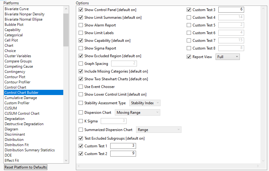 Process screening: Show & shade zones in control charts for selected ...
