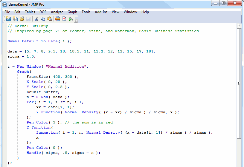 Solved: Dotted line to indicate start and end of a JSL code section ...