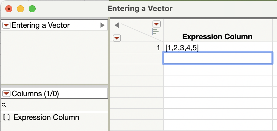 Solved: How to create expression columns? - JMP User Community