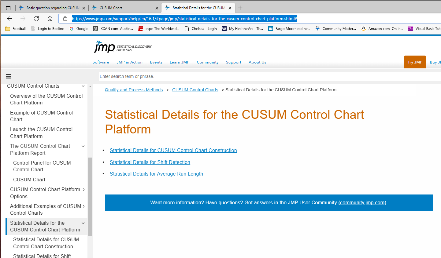 Solved Basic Question Regarding Cusum Spc Charts In Jmp Jmp User Community 3674