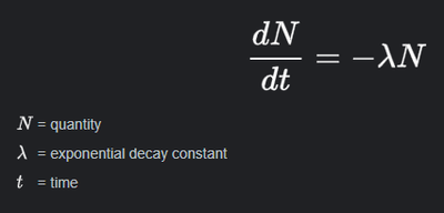 exponential decay equation