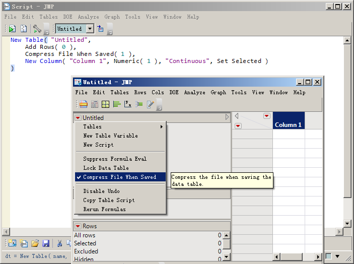 Solved How to minimize the size of an integer table in numeric format