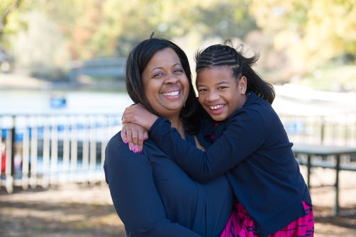 Nicole Jones and her daughter