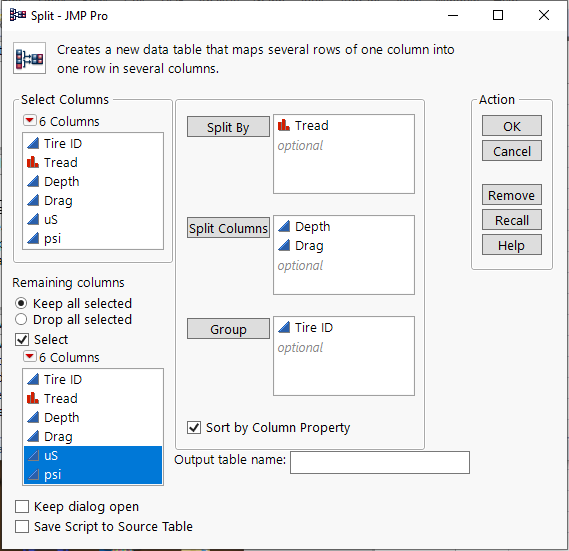Reorganizing A Table by Items Within A Column - JMP User Community