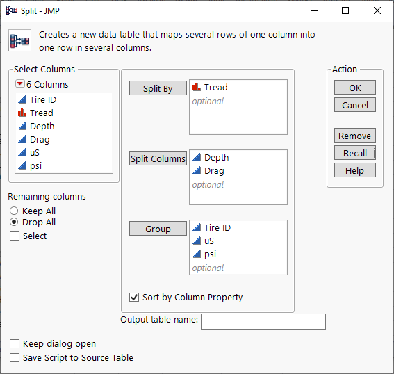 Reorganizing A Table by Items Within A Column - JMP User Community