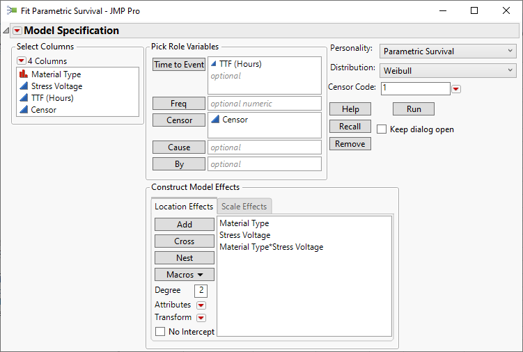 Fit Life by X: Average μ and σ from 3 different datasets - JMP User ...