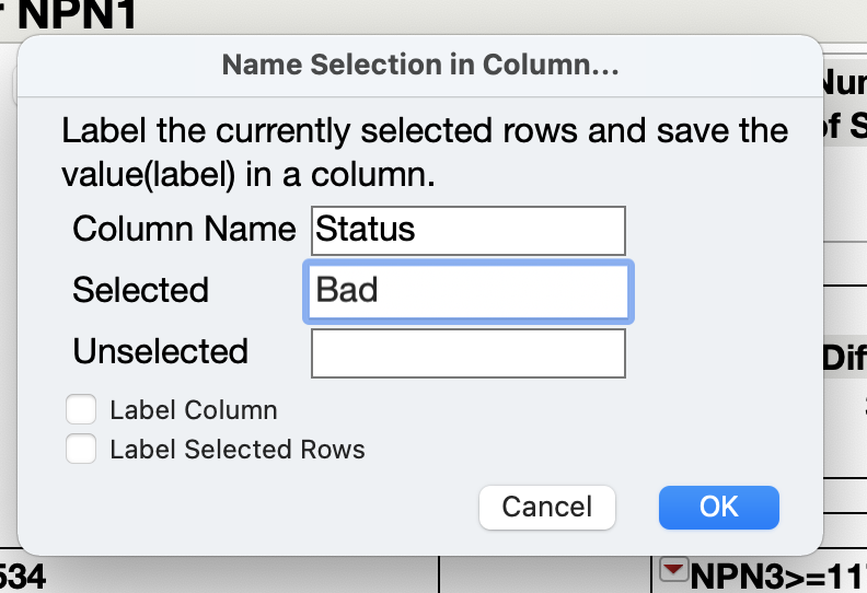 Solved Multiple selection of partition segments JMP User Community