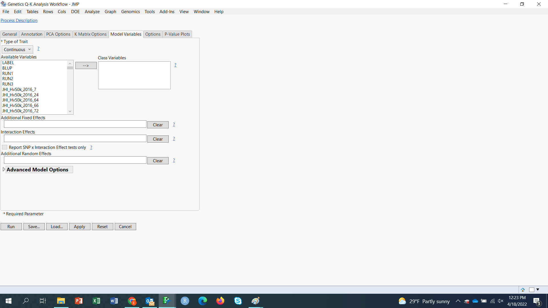 Missing values gwas analysis - JMP User Community