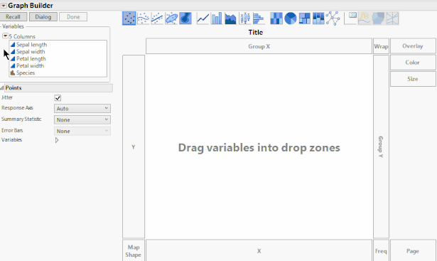 Creating a parallel coordinates graph in Graph Builder