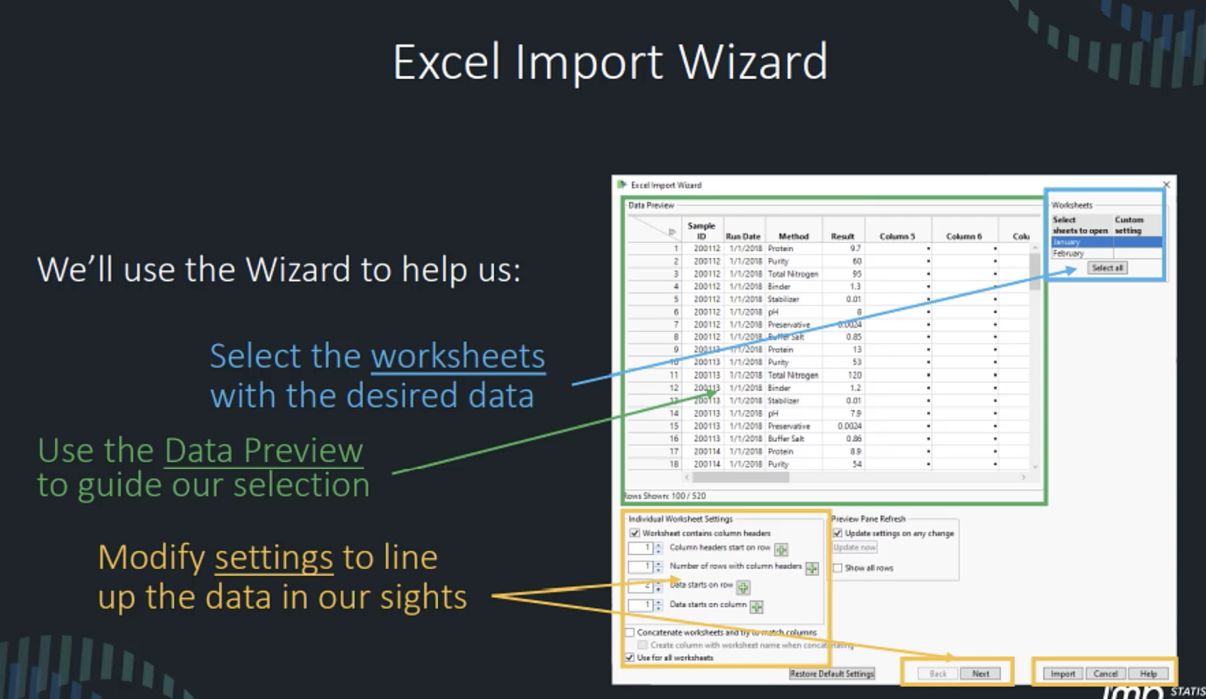 Importing, Consolidating and Maximizing the Value of Excel Data JMP