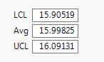 Figure 5: Set Control Limits dialog for the XBar chart