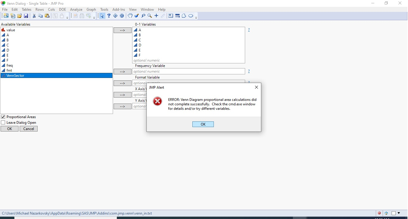 Venn Diagram JMP User Community