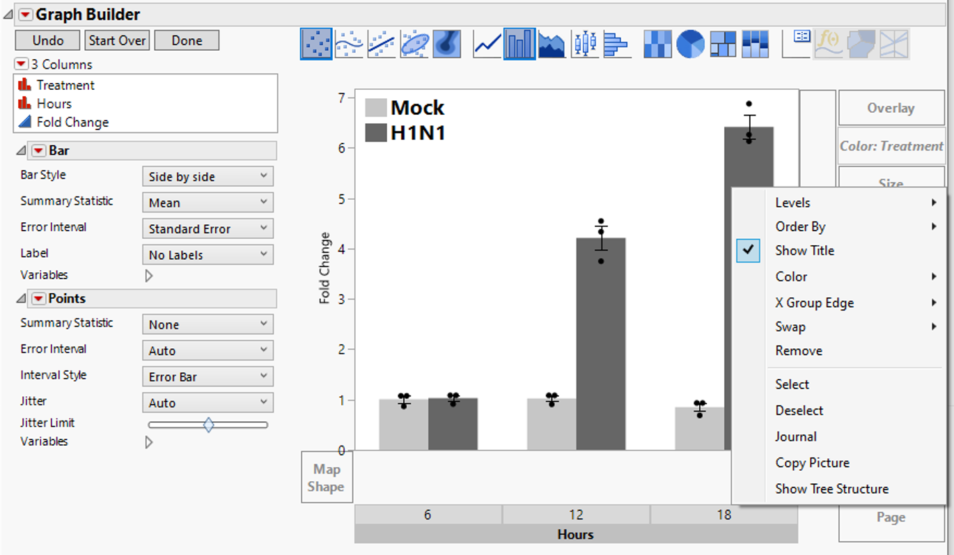 Solved: Customizing space between bars in graph builder