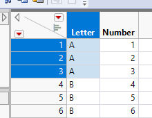 Solved: select a row then reselect Scriptiing - JMP User Community